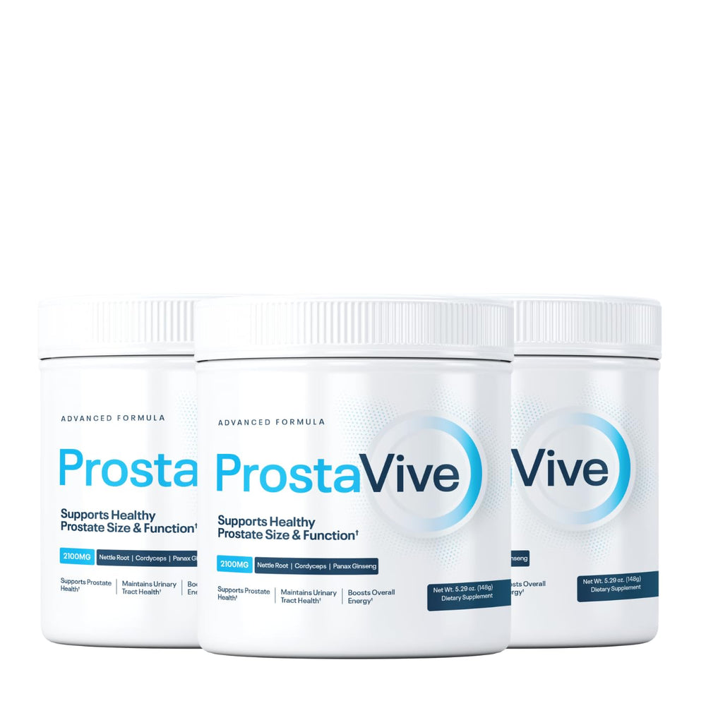 ProstaVive Advanced Prostate Support bottle highlights nightly comfort and urinary wellness.