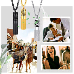 PROSTEEL diffuser necklace chain detail highlighting sturdy links and secure lobster clasp.