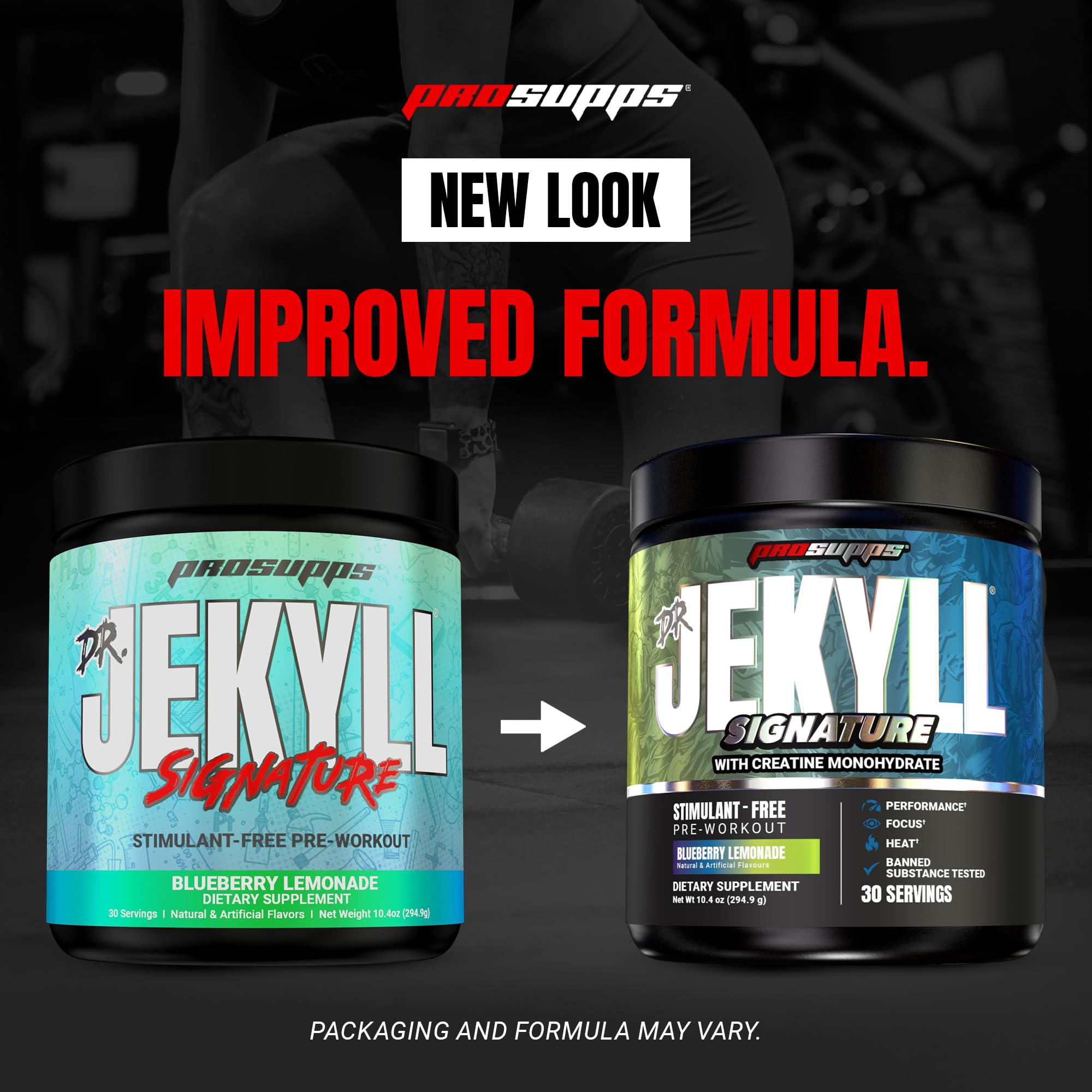 Label close-up reinforces clean formula with no banned substances.