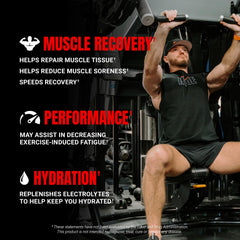 PROSUPPS HydroBCAA during workout sip highlighting hydration benefits