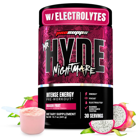 PROSUPPS Mr. Hyde Nightmare dragon fruit scoop for high-energy workouts