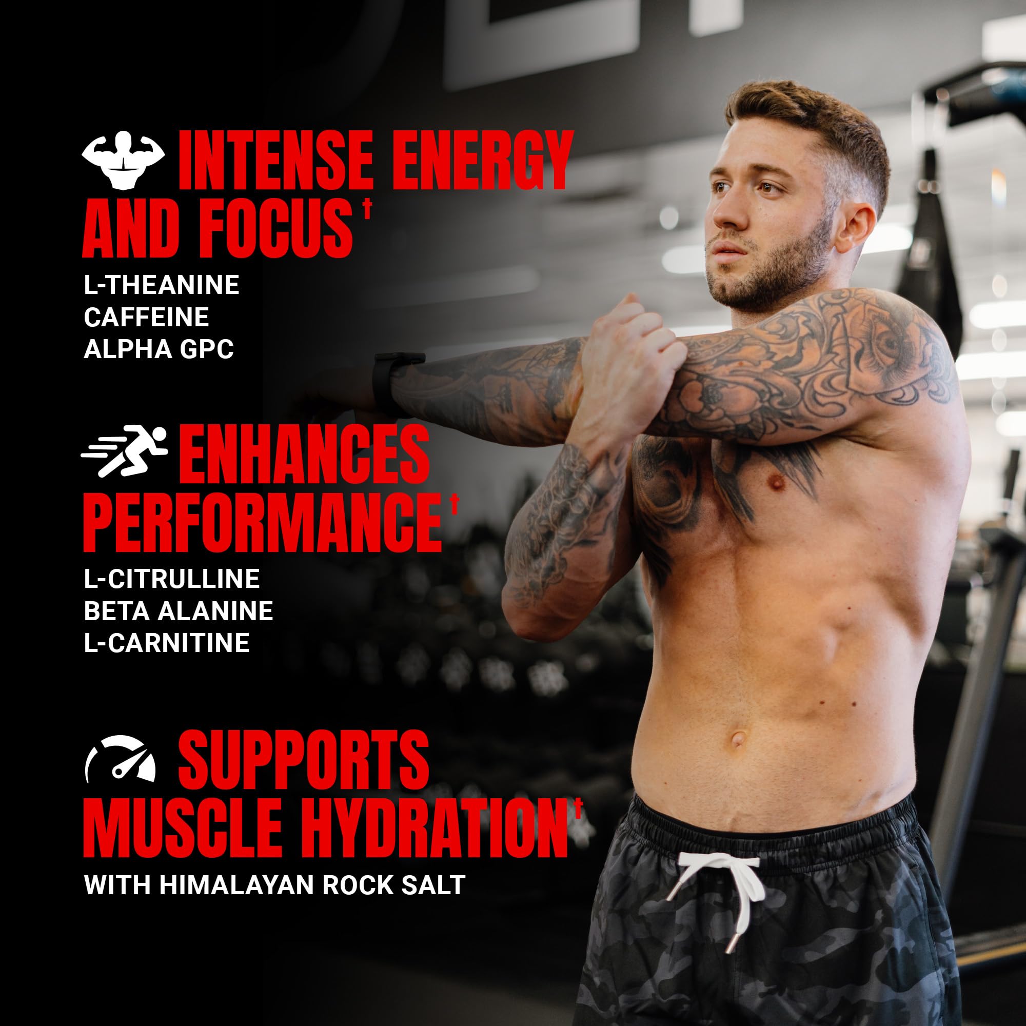 Prosupps Mr Hyde Nightmare pre-workout mixed drink shows vibrant color and focus