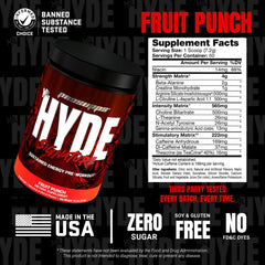 PROSUPPS Mr. Hyde Signature Fruit Punch ready drink ready for training