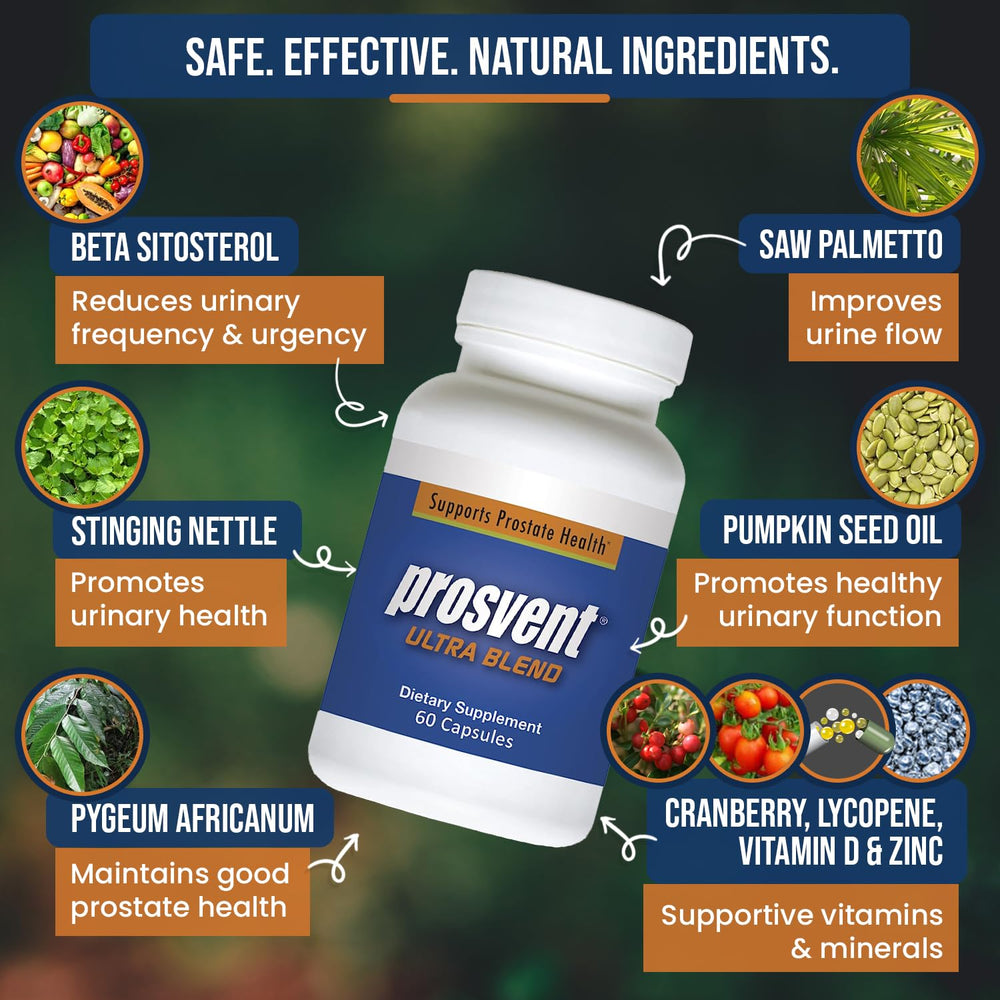 Prosvent cranberry ingredient illustration supporting antioxidant prostate health.
