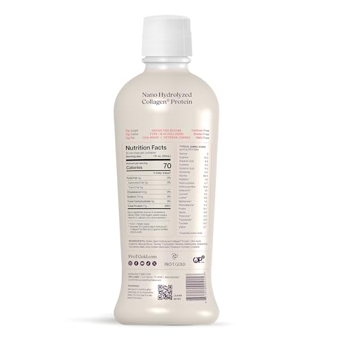 ProT Gold bottle being poured demonstrates fast absorption ideal after workouts