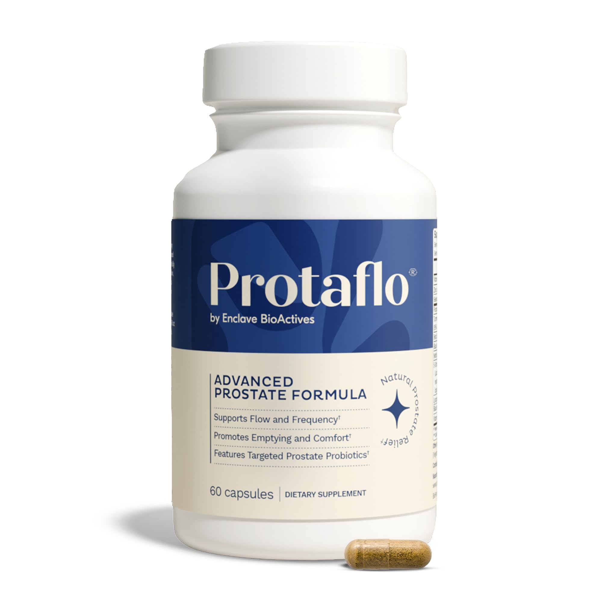 Protaflo Prostate Supplements bottle showing packaging for urinary support