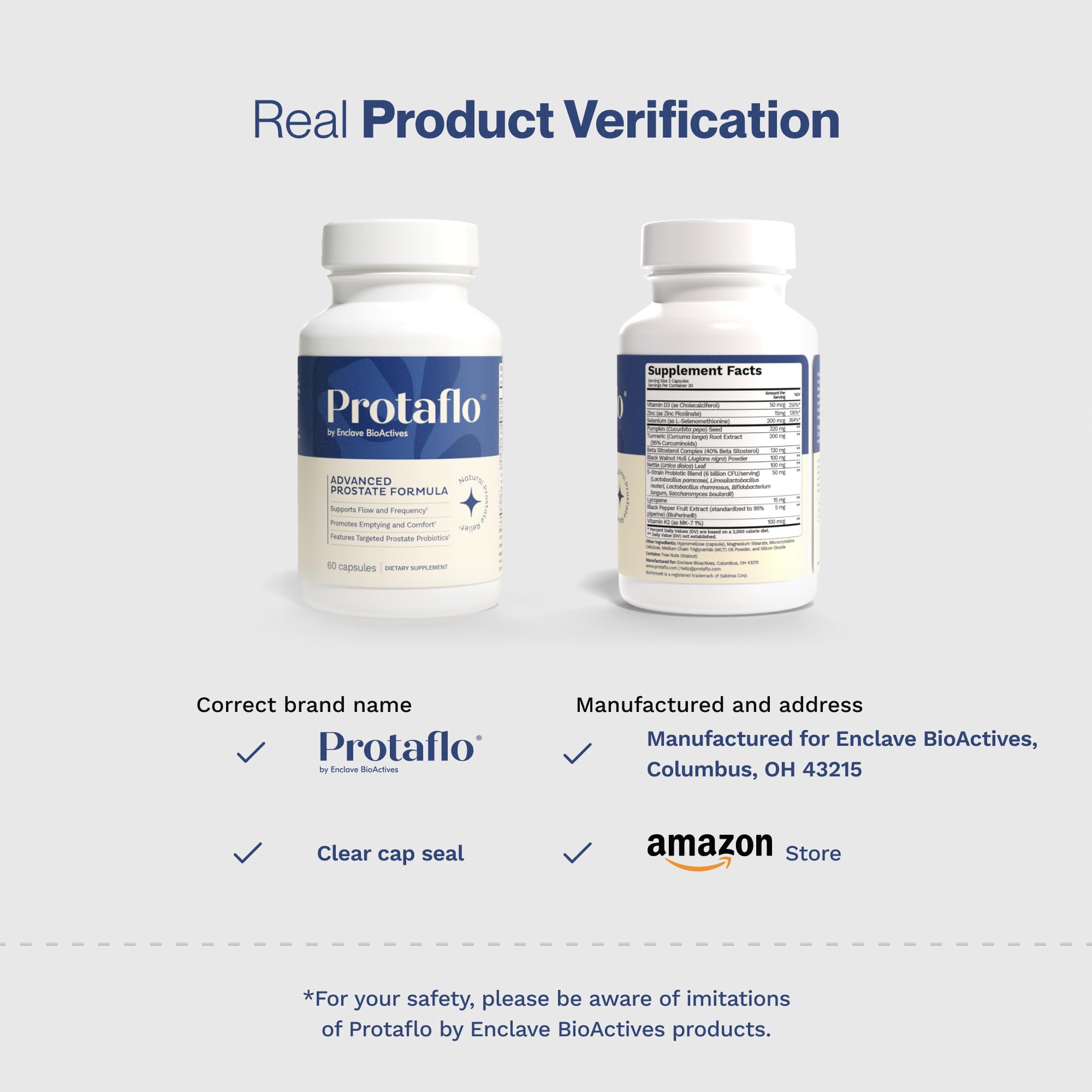 Protaflo pumpkin seed image pointing to nighttime bladder support