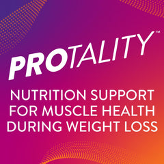 Protality Vanilla Shake being poured into a glass for quick fueling.