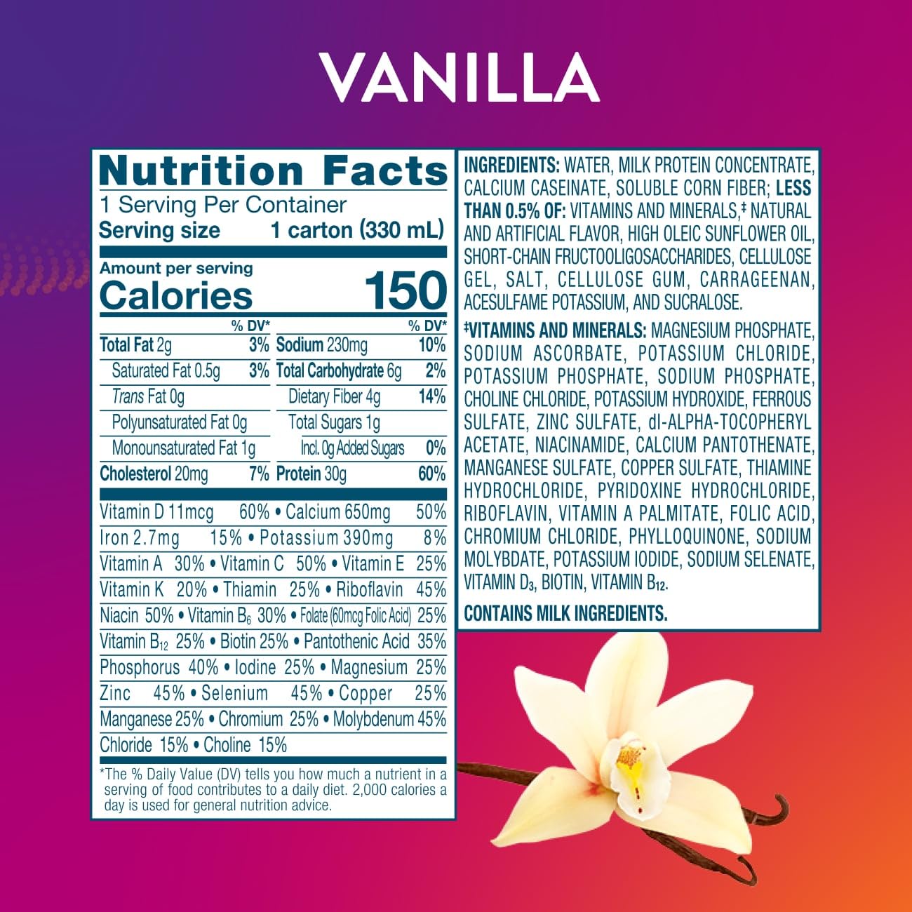 Protality Vanilla Shake with scoop beside ready-to-mix bottle.