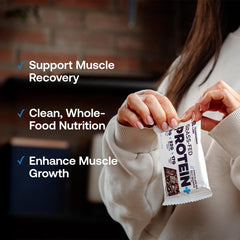 Protein+ Bar chewy texture without chalkiness for a satisfying bite