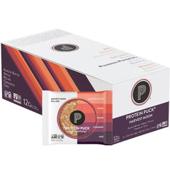 Protein Puck Harvest Moon packaging, ready for clean snacking on the go.
