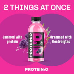 Protein2o 15g label closeup highlights protein content for quick recovery.