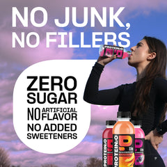 Protein2o electrolytes bottle illustrating 350mg electrolytes for daily balance