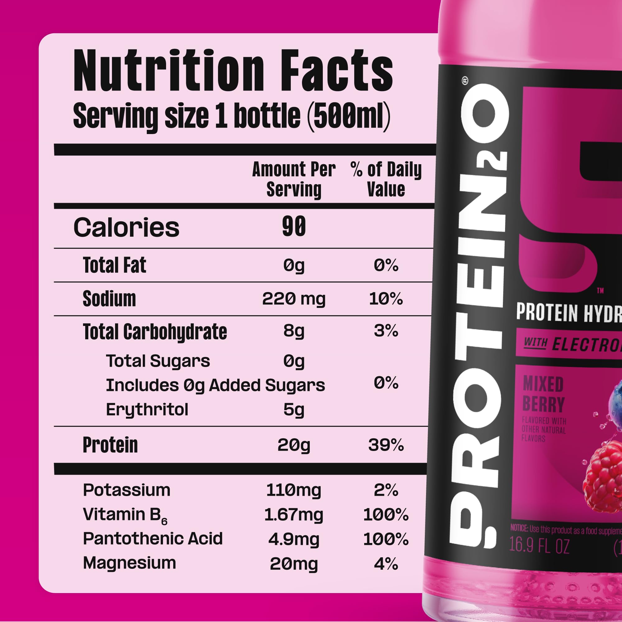 Protein2o supports an active lifestyle with convenient ready-to-drink nutrition.