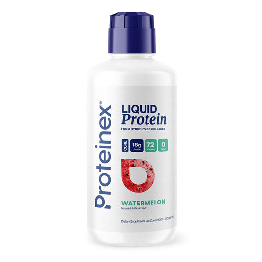 Proteinex liquid collagen Watermelon bottle for easy daily collagen intake.