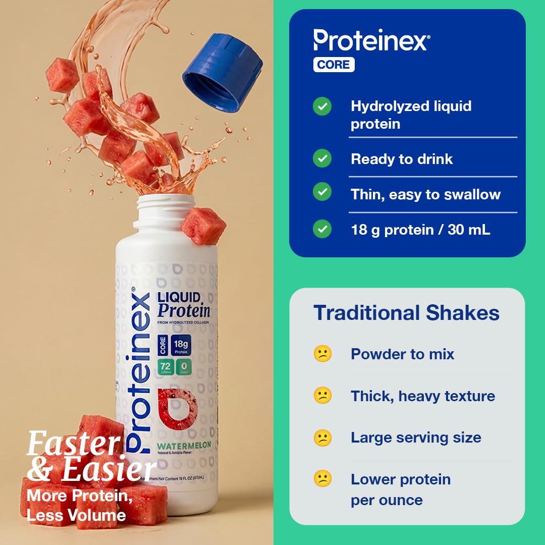 Proteinex nutrition label sugar-free badge highlights zero sugars.