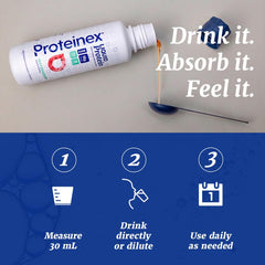 Proteinex skin-hair-nails benefits highlight for beauty support.