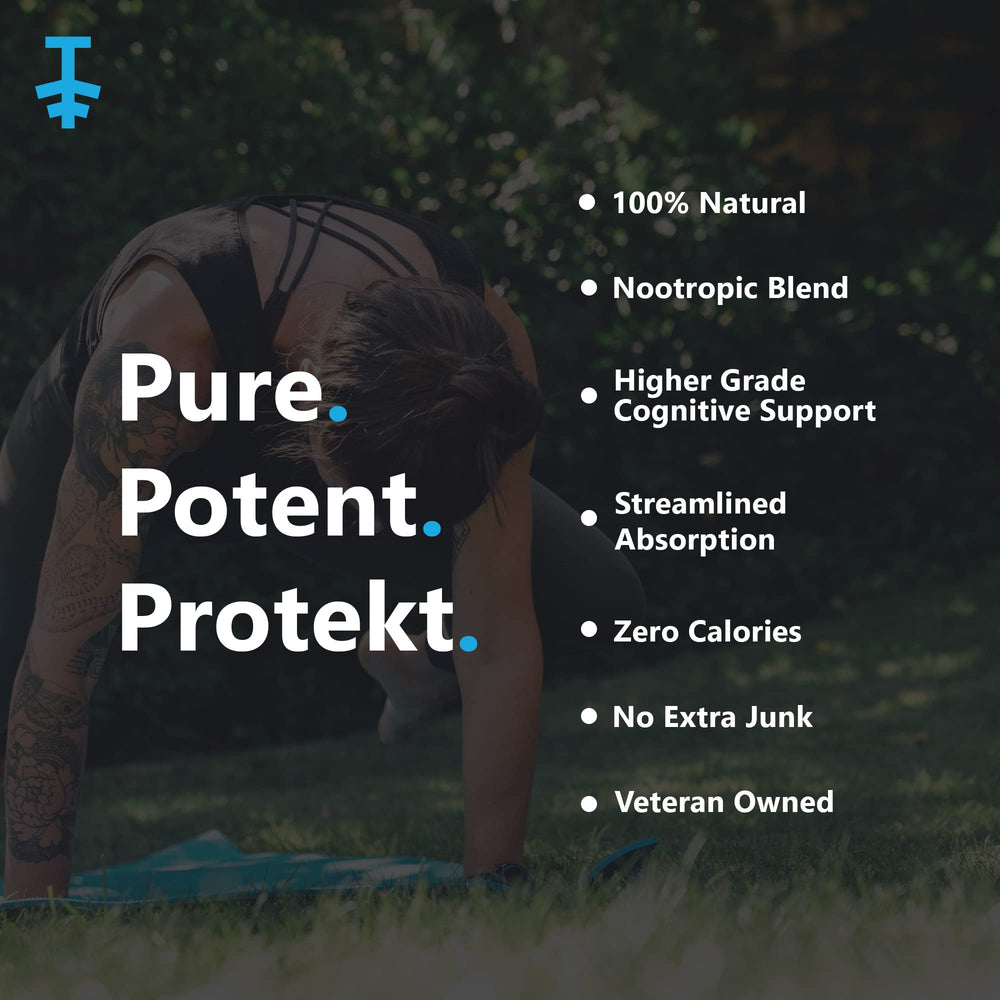 Mushroom ingredients shown for cognitive support with PROTEKT.