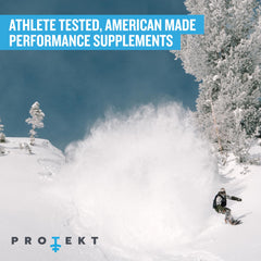 PROTEKT travel-friendly packaging used in gym or outdoor scene