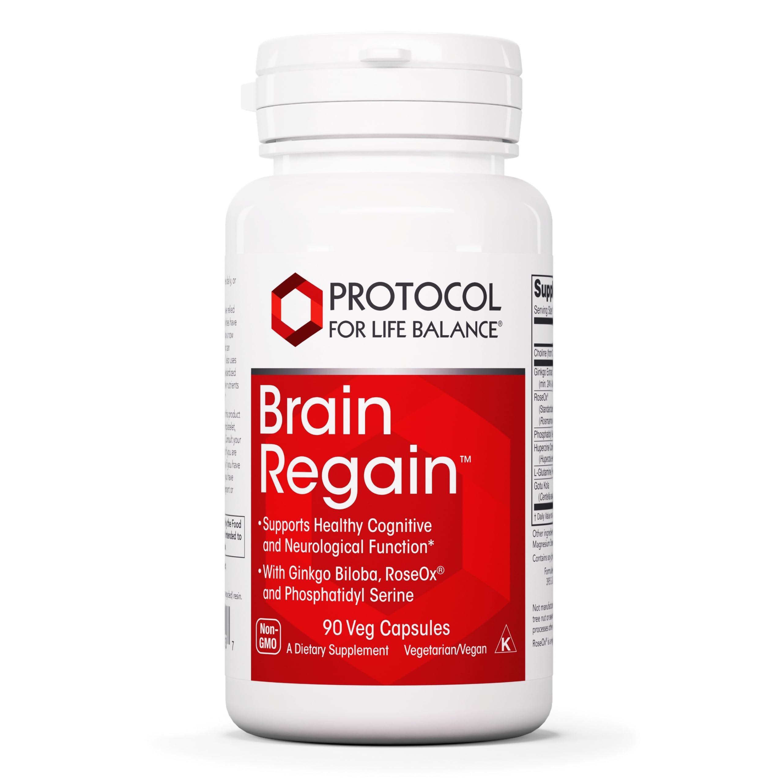 Protocol for Life Balance Brain Regain bottle front may support daily focus.