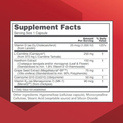 Closeup of PROTOCOL FOR LIFE BALANCE Clinical Cardio-6 capsules for daily cardio support.