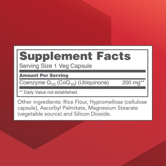 CoQ10 capsules close-up from Protocol for Life Balance, showcasing vegan capsules designed for cellular energy.