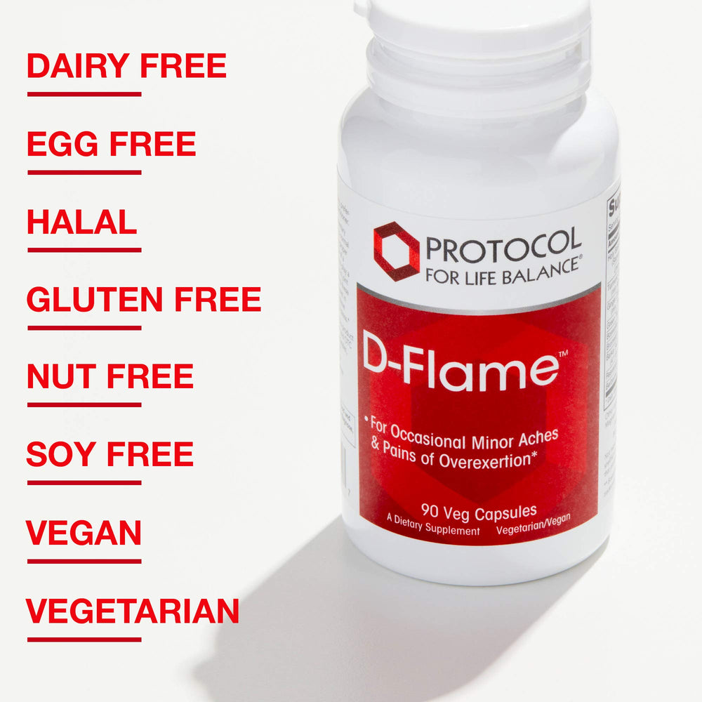 Protocol For Life Balance D-Flame ginger-boswellia visual highlights joint comfort