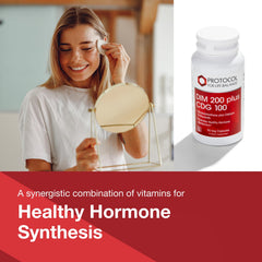 DIM 200 Plus capsules on white background for detox support