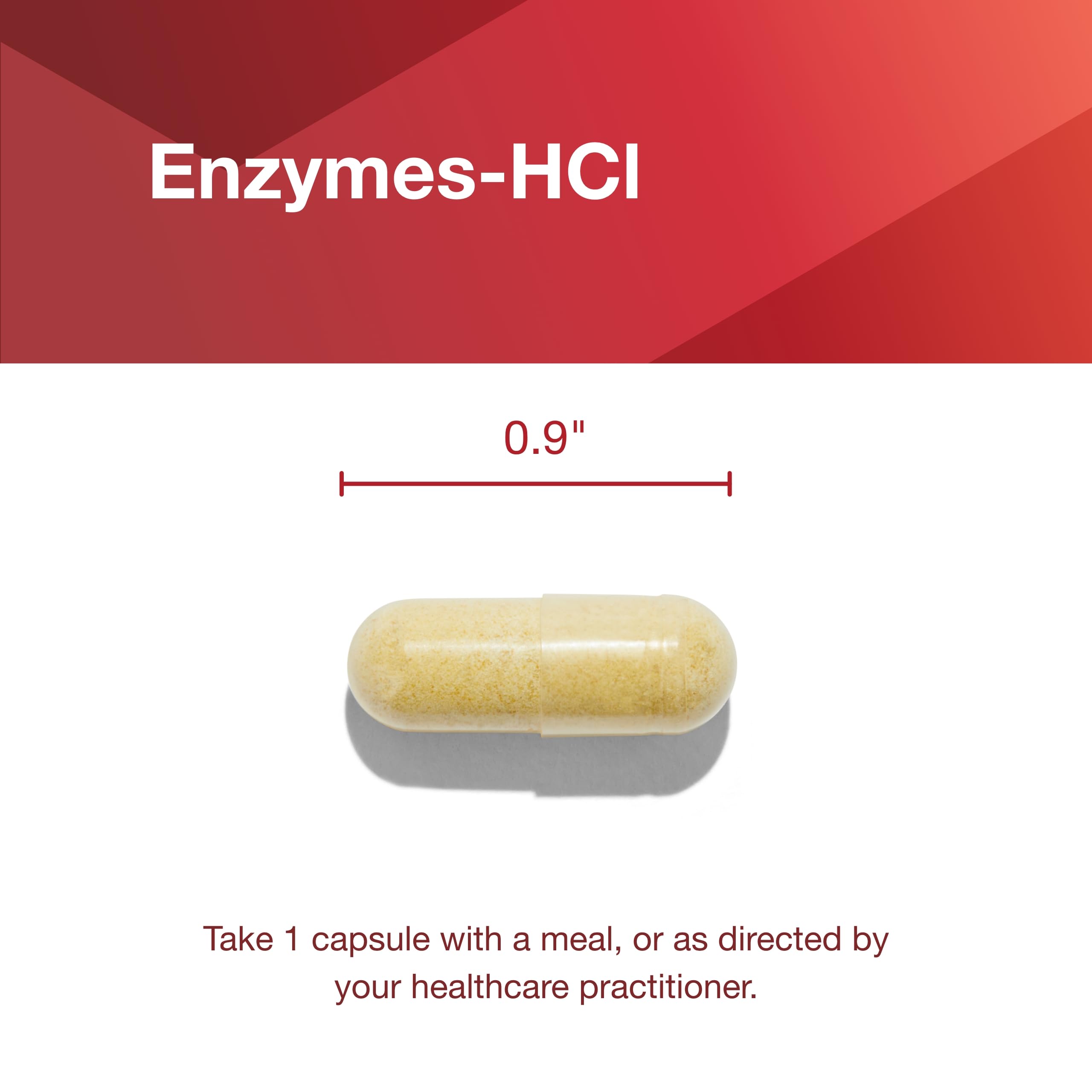 Protocol for Life Balance Enzymes-HCl ingredients list closeup highlighting proteases