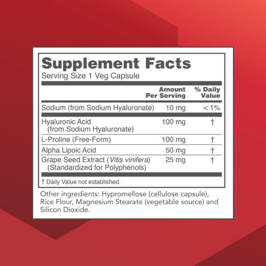 PROTOCOL FOR LIFE BALANCE Hyaluronic Acid capsules closeup showing smooth texture and capsule integrity