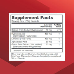 PROTOCOL FOR LIFE BALANCE Hyaluronic Acid capsules closeup showing smooth texture and capsule integrity