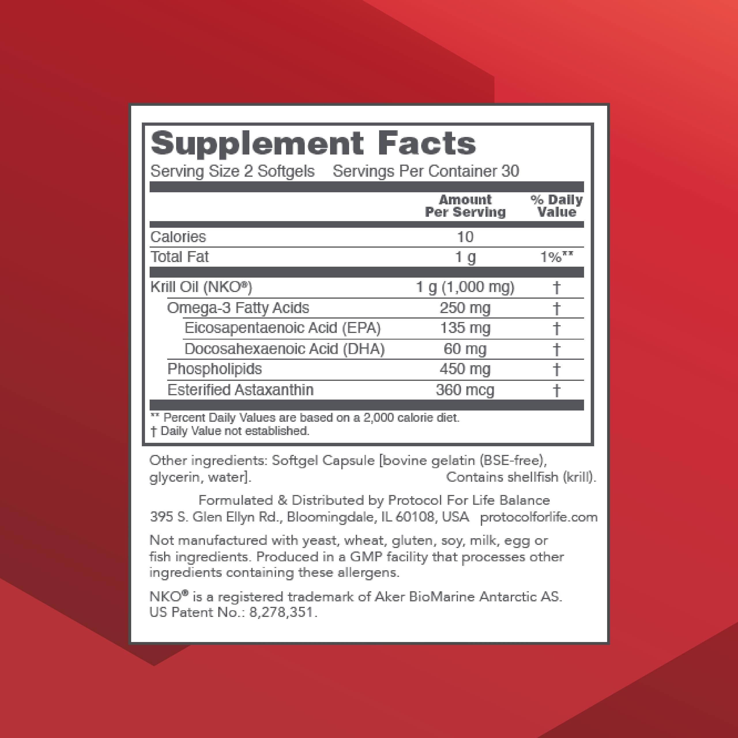 PROTOCOL FOR LIFE BALANCE krill oil pour showing easy daily use.