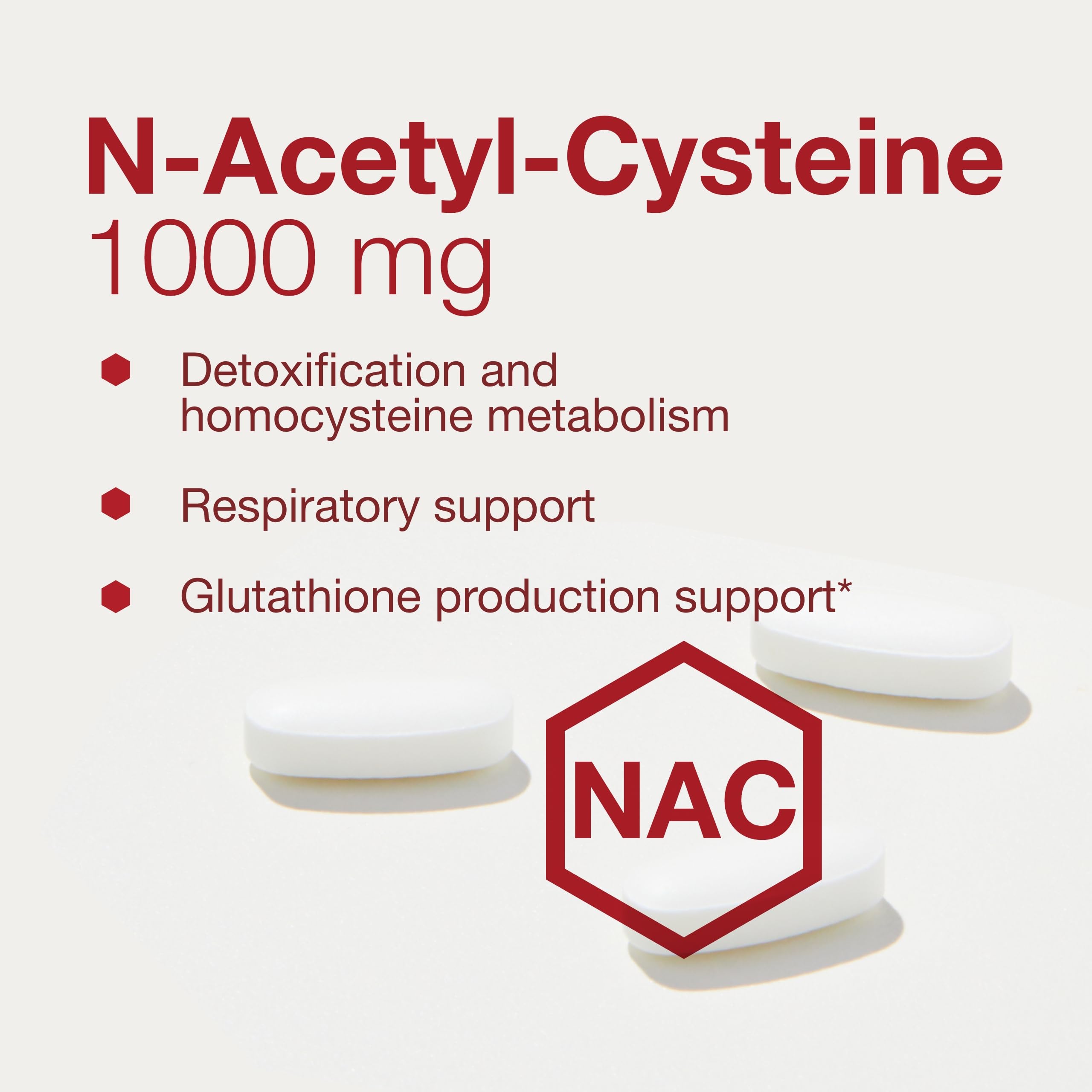 Protocol for Life Balance NAC 1000mg serving size illustrates exact dosage guidance.