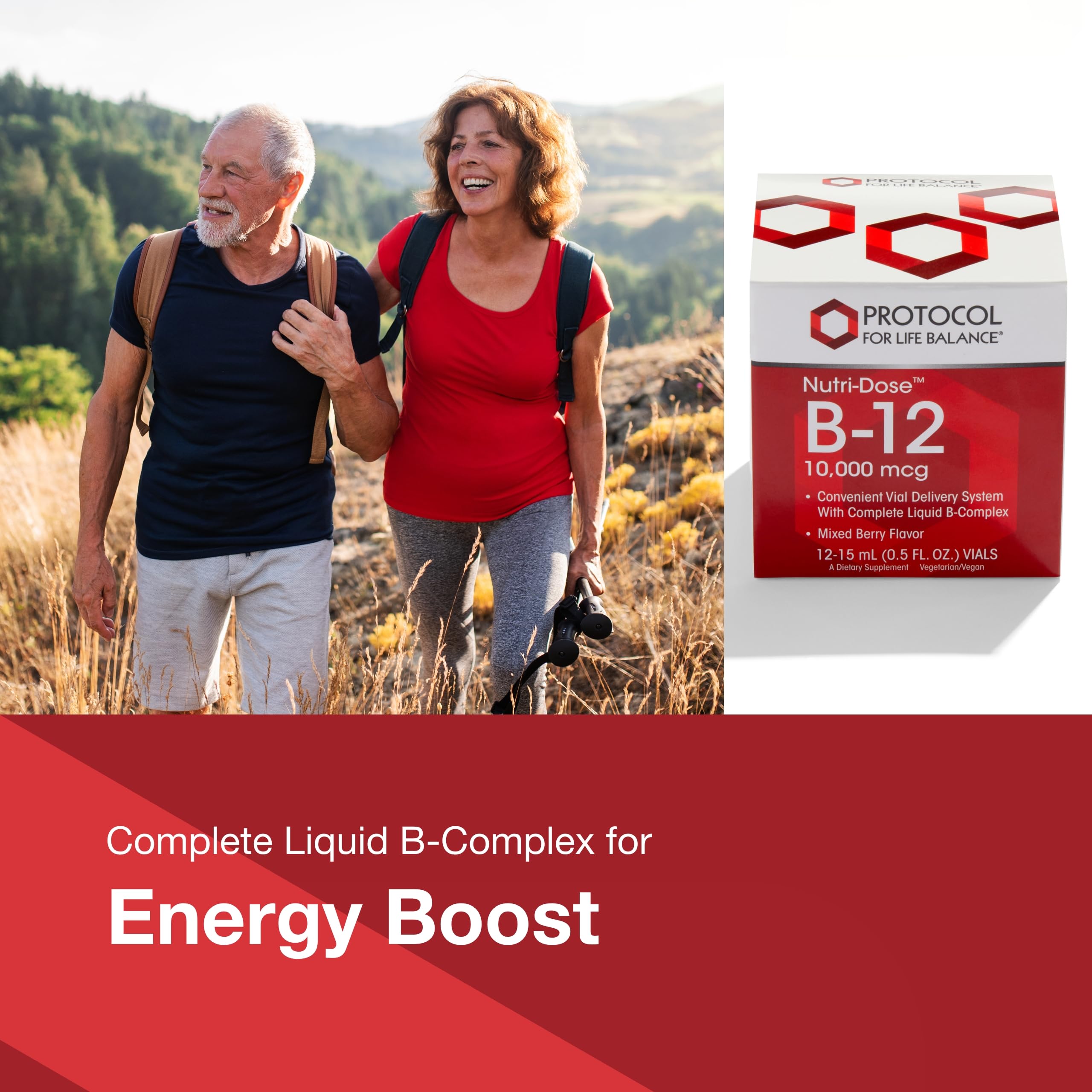 PROTOCOL FOR LIFE BALANCE Nutri-Dose B-12 raspberry flavor close-up