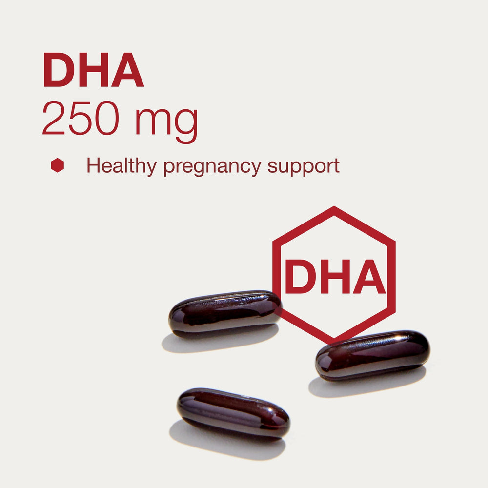 PROTOCOL FOR LIFE BALANCE pre-natal DHA daily dosing with three softgels