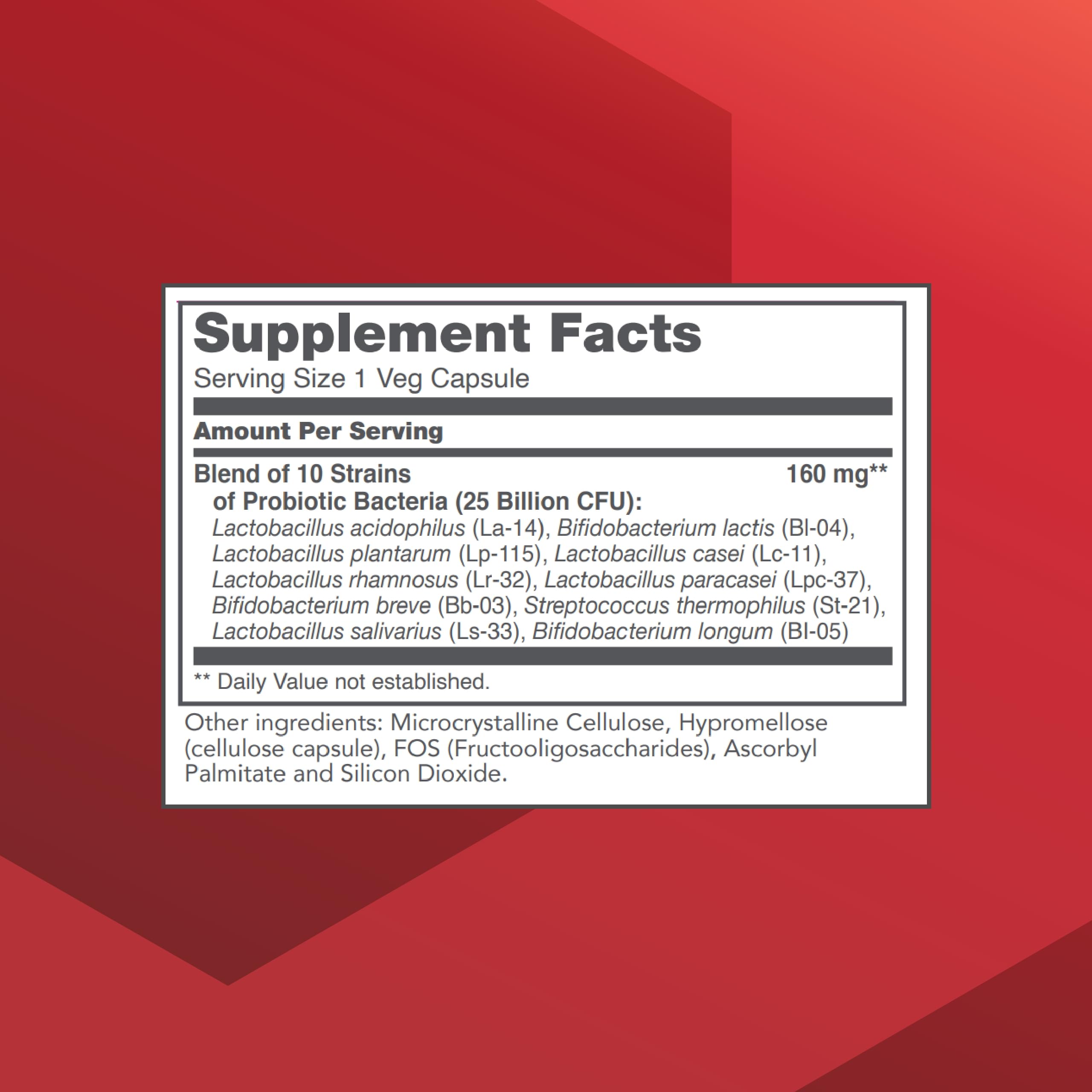 Close-up of ProtoDophilus capsules highlighting probiotic strains for gut balance.