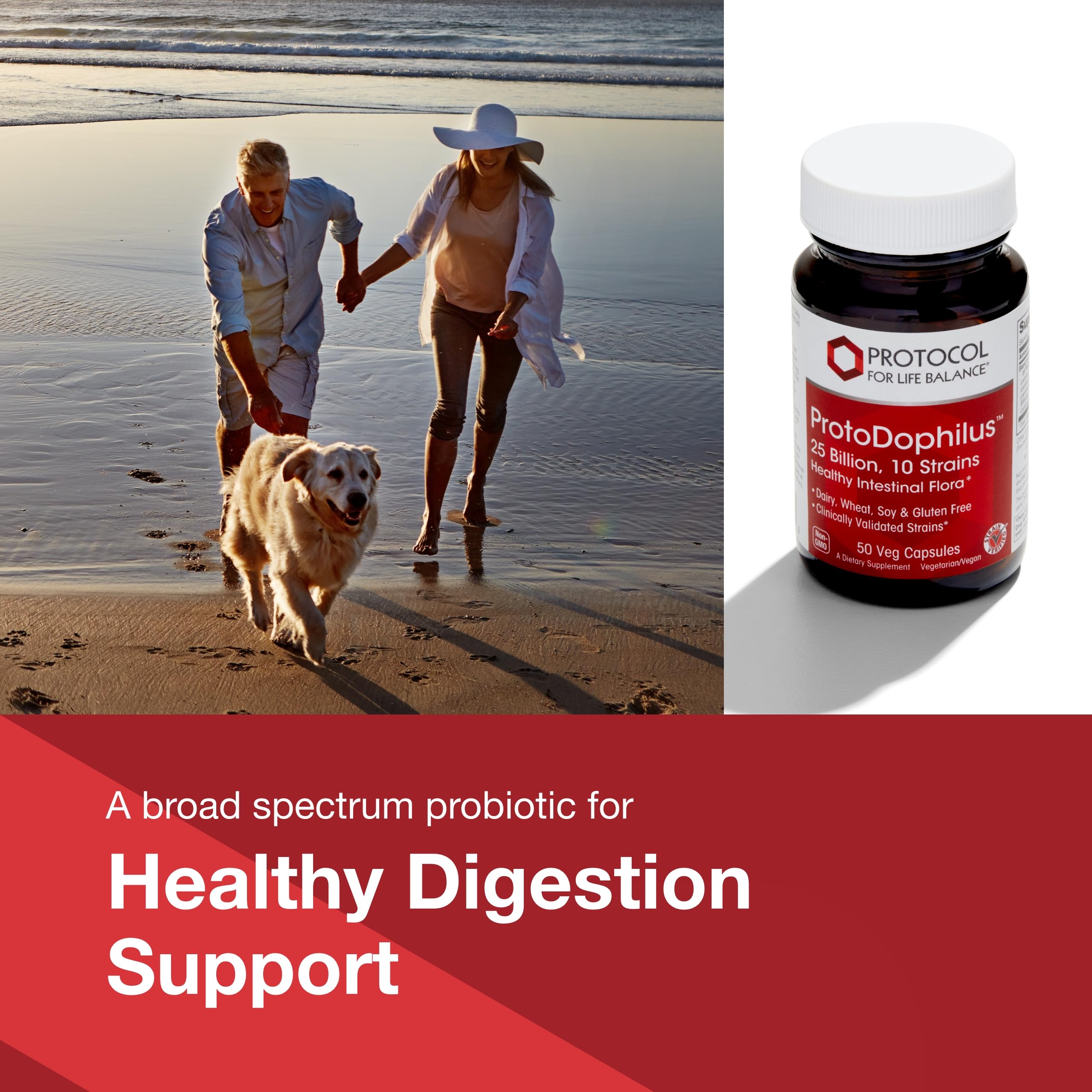 Gluten-free dairy-free probiotic formula supporting daily gut balance.