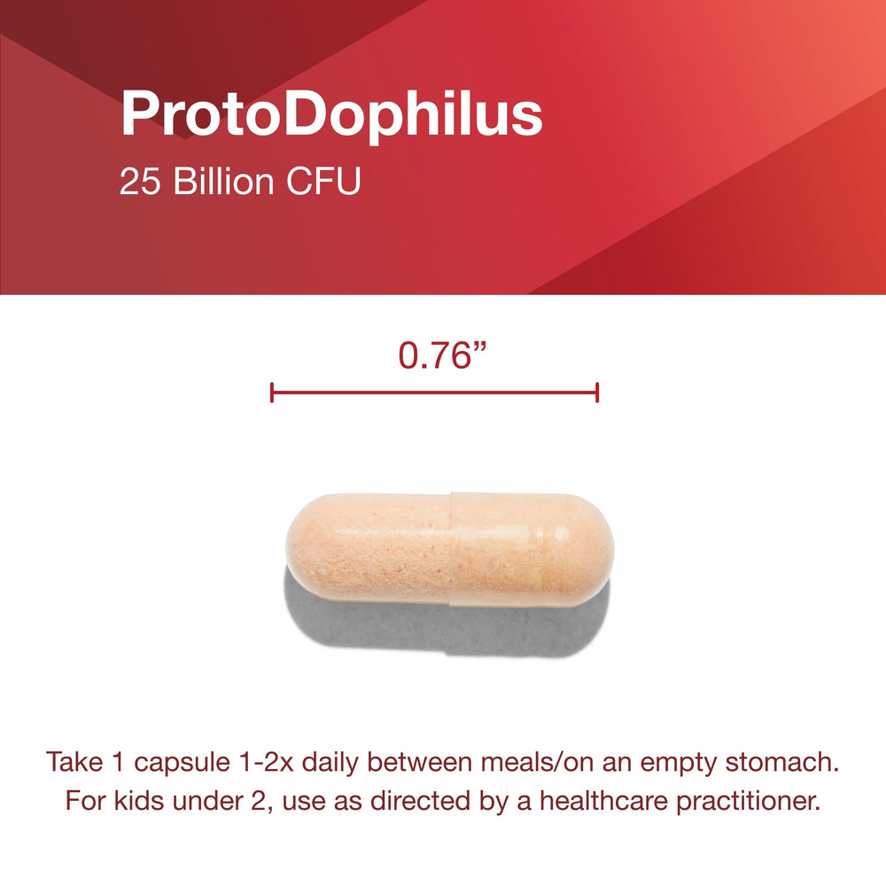 ProtoDophilus features ten probiotic strains for diverse gut coverage.