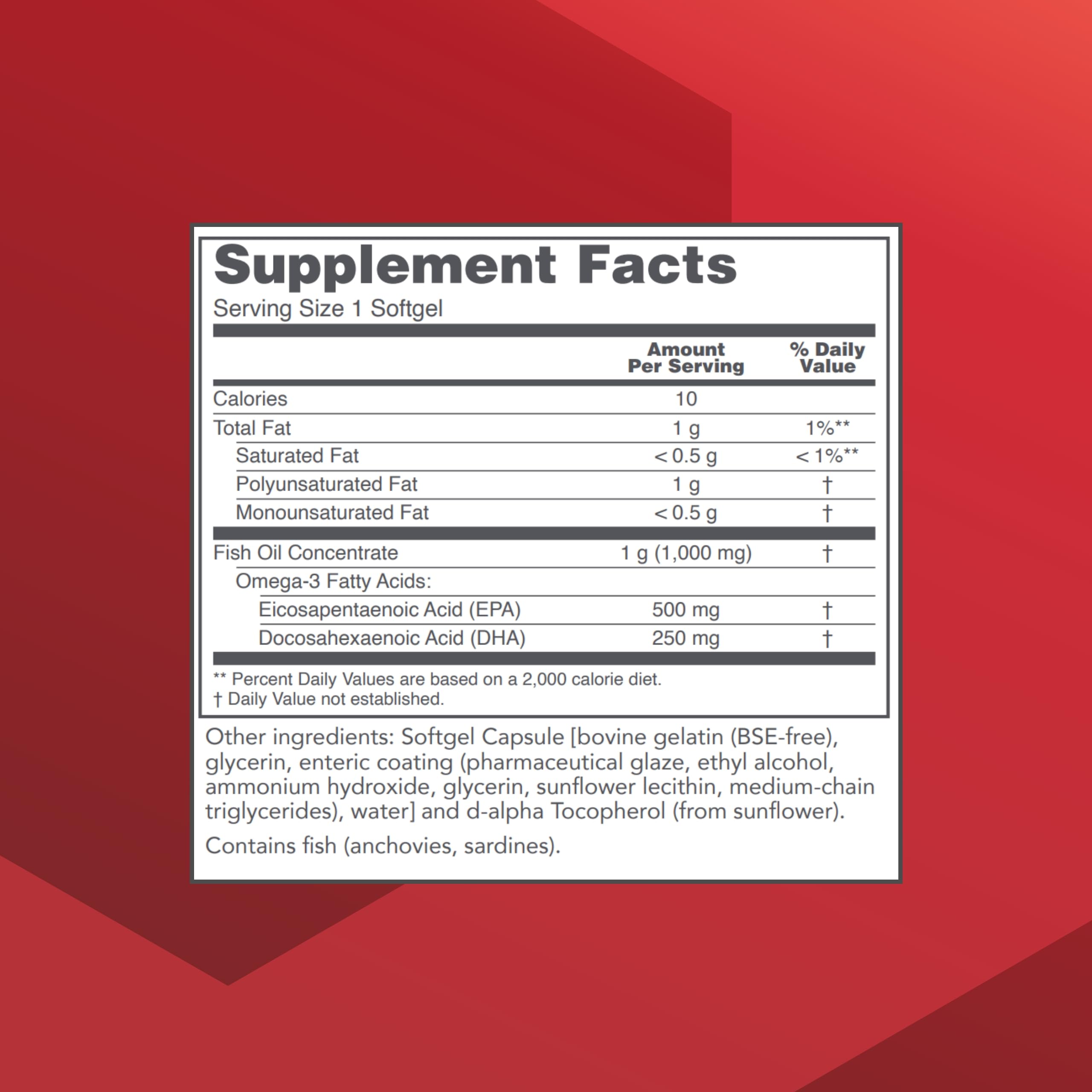 PROTOCOL FOR LIFE BALANCE Ultra Omega-3 bottle label shows EPA and DHA composition for balanced daily intake