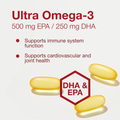 PROTOCOL FOR LIFE BALANCE Ultra Omega-3 enteric-coated softgels ensuring gentle digestion