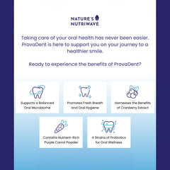 ProvaDent tablets closeup illustrating convenient daily dosing for breath and oral wellness.