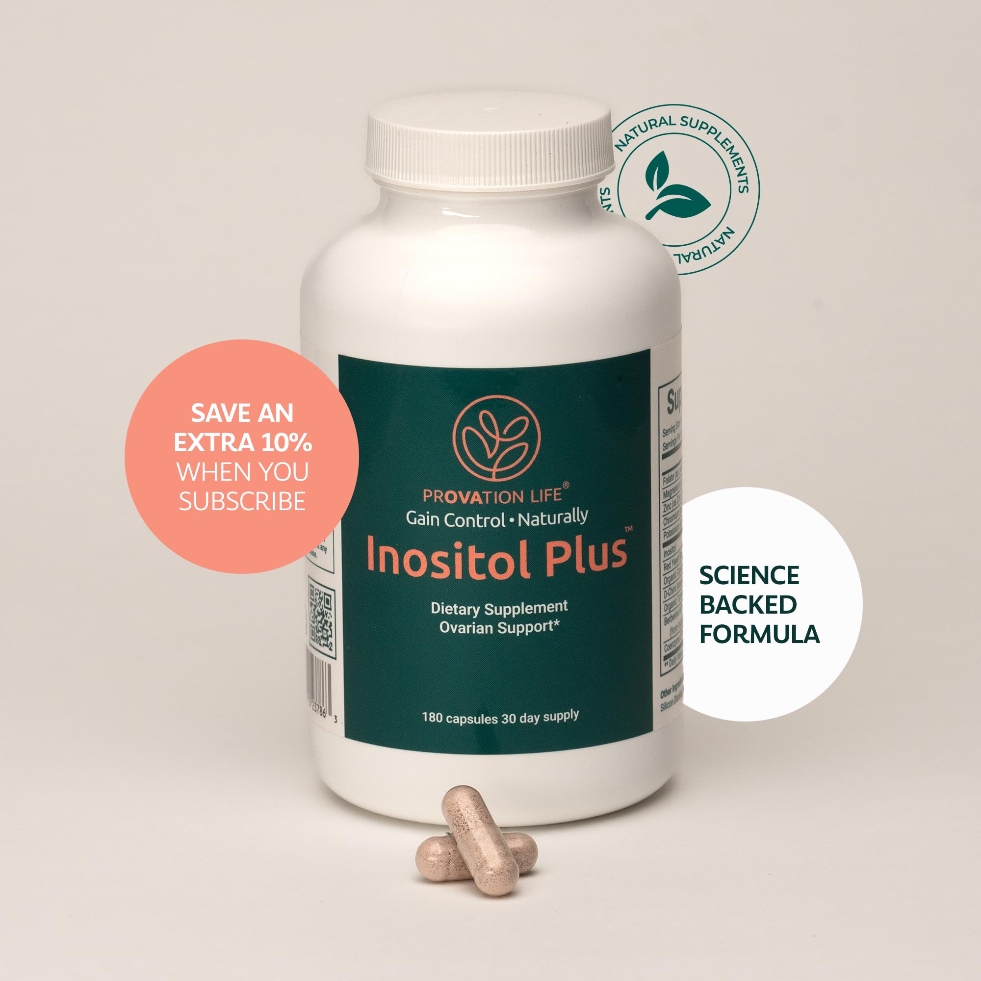PROVATION LIFE Inositol Plus packaging neatly displayed for routine use.