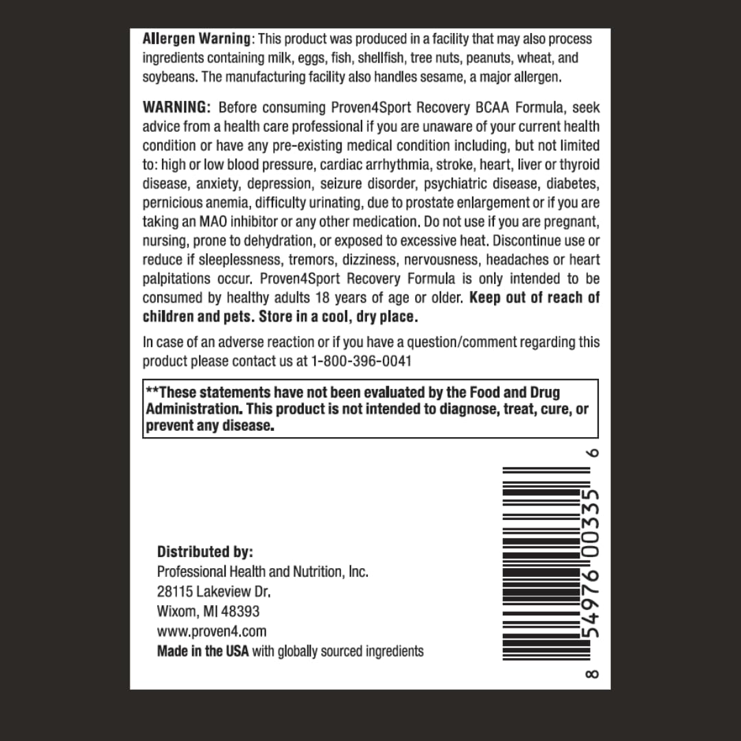 Powder dissolves easily in water for quick mixing with Proven4 Sport