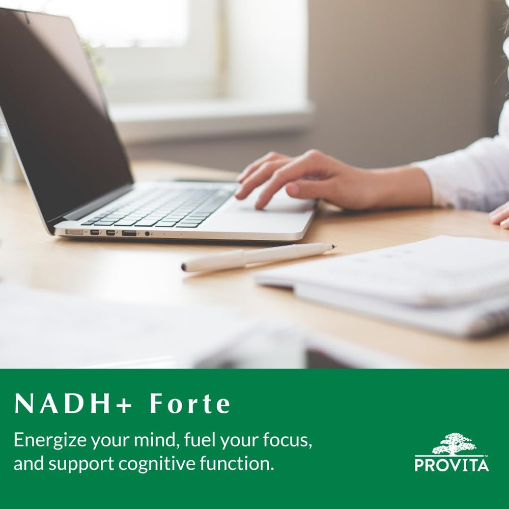 PROVITA NADH+ Forte chlorophyll image natural blend for daily vitality.