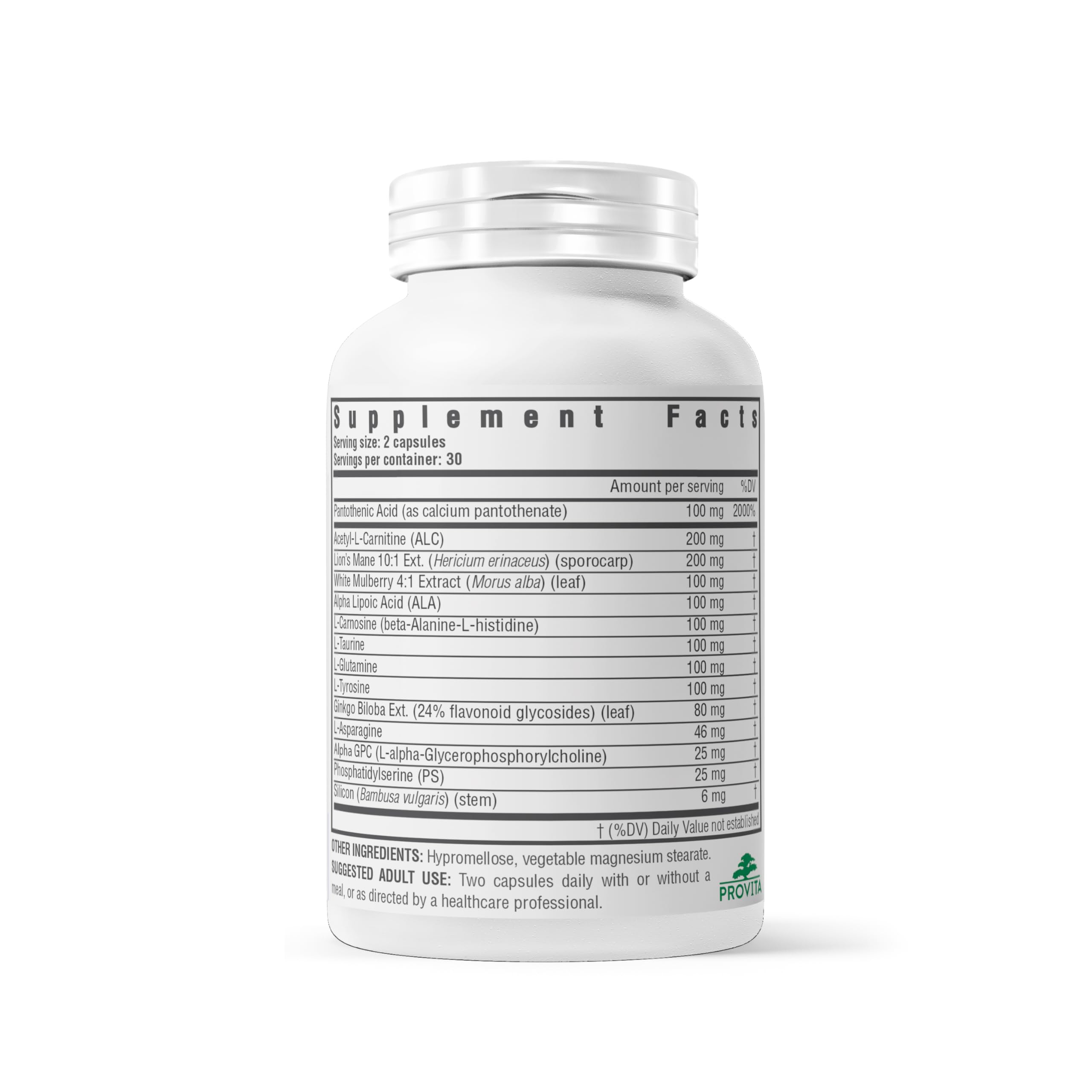 PROVITA Neuro Max bottle indicating Made in Canada.