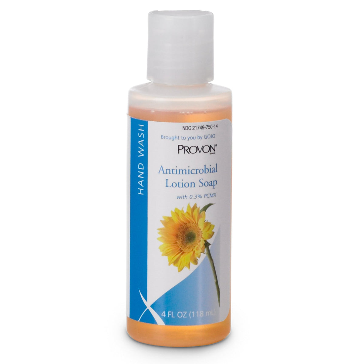 Provon antimicrobial lotion soap bottle pour shows easy dispensing for handwashing
