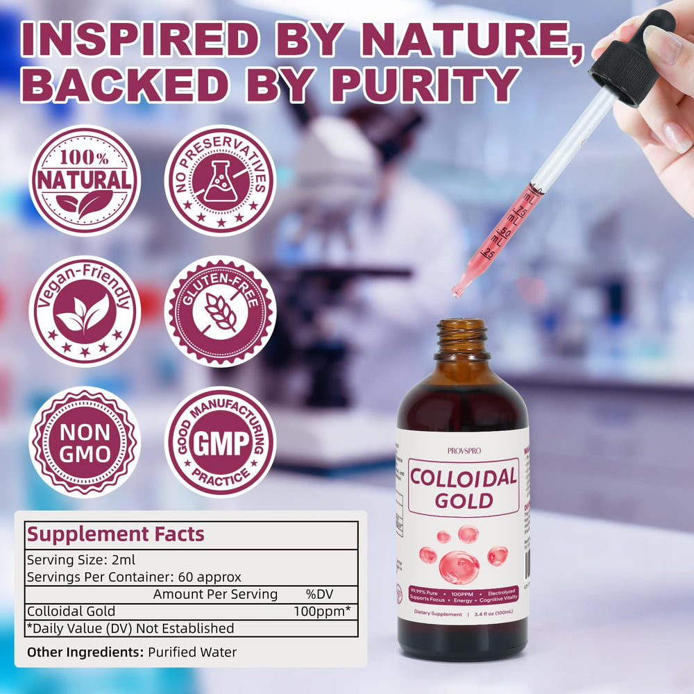 Provspro Colloidal Gold night-relaxation scene for a calm evening routine
