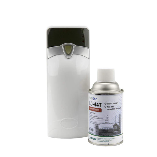 Neogen Prozap Promistr LD-44T dispenser kit front view for scheduled spraying