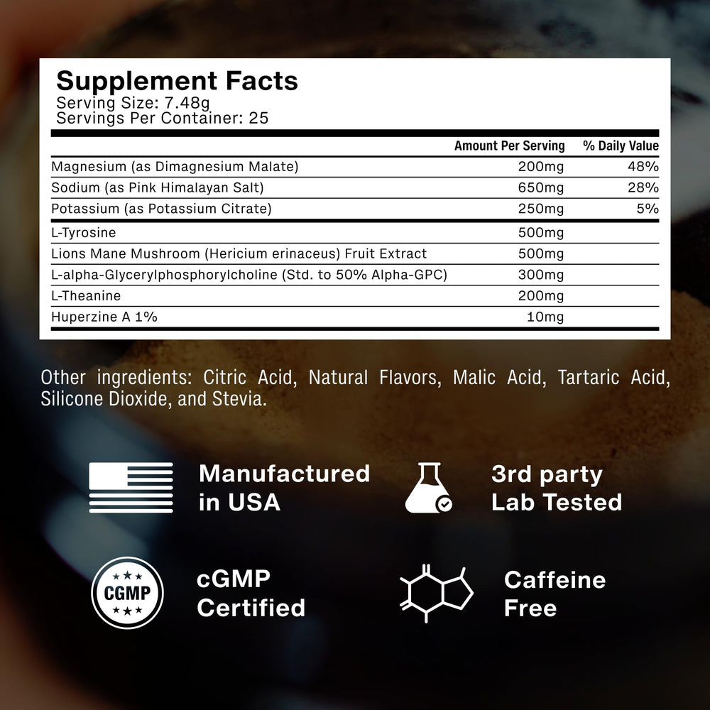 PRSNT Electrolyte Blend Bottle highlighting 1100 mg electrolytes for hydration.