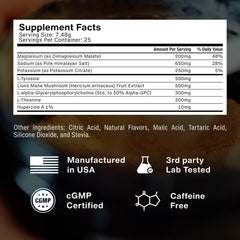 PRSNT Electrolyte Blend Bottle highlighting 1100 mg electrolytes for hydration.